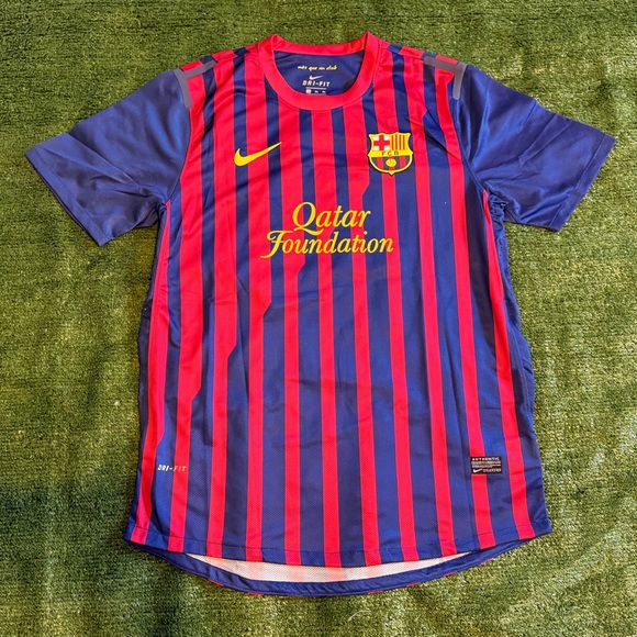 Buy Nike Mens FCB Barcelona Messi 10 La Liga Home Jersey Deep Royal Blue/Noble R